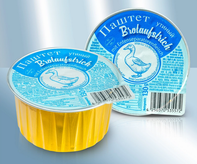 Duck pate, 130g/Паштет с утиным мясом, 130g