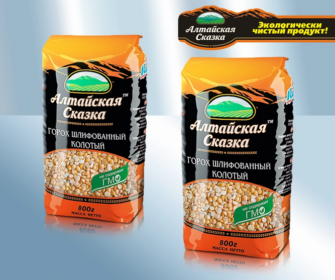Milled split yellow peas, 800g/Горох шлифованный, колотый, 800g