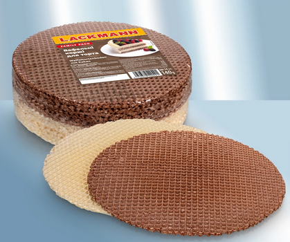 Waffle cake-base with cocoa flavour, 140g/Вафельная основа для торта со вкусом какао, 140г