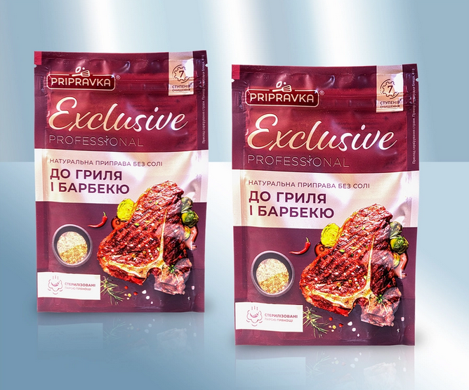 Seasoning for grill and barbeque, Exclusive, 40g/Приправа для гриля и барбекю, Eclusive, 40g