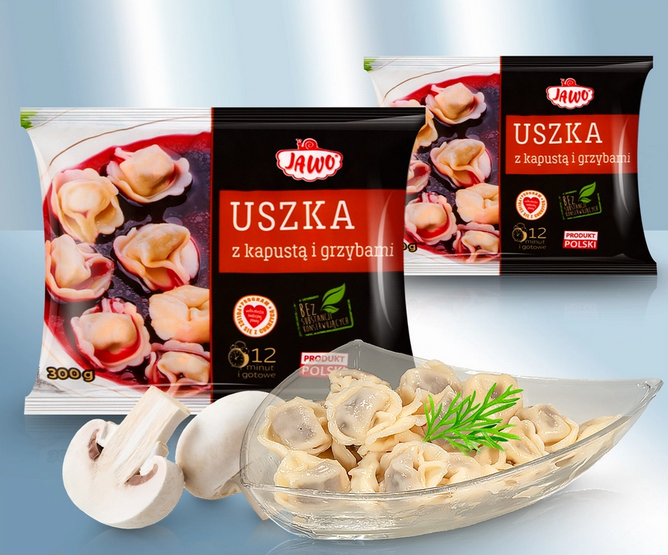 Pockets Filled with Sauerkraut and Mushrooms, 300g/Пироги польские "Uszka", с капустой и грибами, 300г