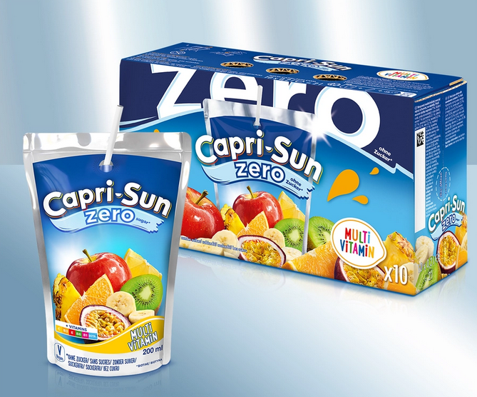 Drink "Capri-Sun", Multivitamins sugar free, 200ml/ Напиток "Capri-Sun", мультивитаминый без сахара, 200мл