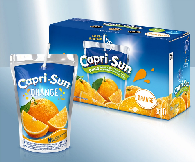 Drink "Capri-Sun", Orange, 10 x 200ml/Напиток "Capri-Sun", апельсин, 10 x 200мл