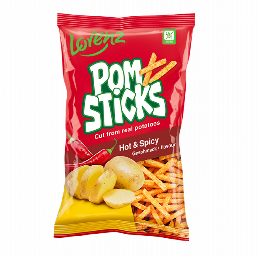 LORENZ POMSTICKS HOT & SPICY 100 G