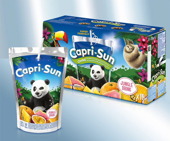 Drink "Capri-Sun", Jungle drink, 10 x 200ml/Напиток "Capri-Sun", джунгли,10 x  200мл