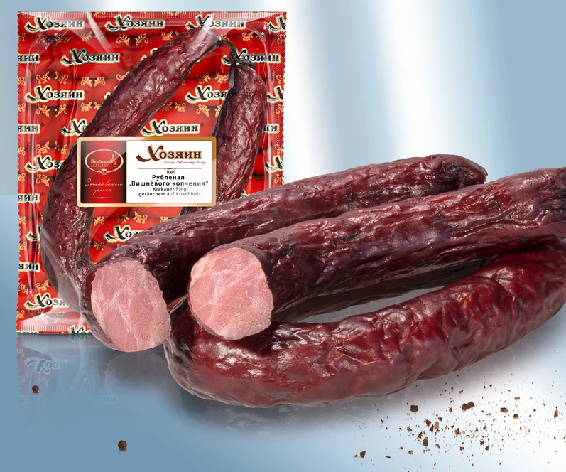 Cracow sausage Rublenaja Wishnjovogo Kopchenija, ~300g/Рубленая вишнёвого копчения, ~300g