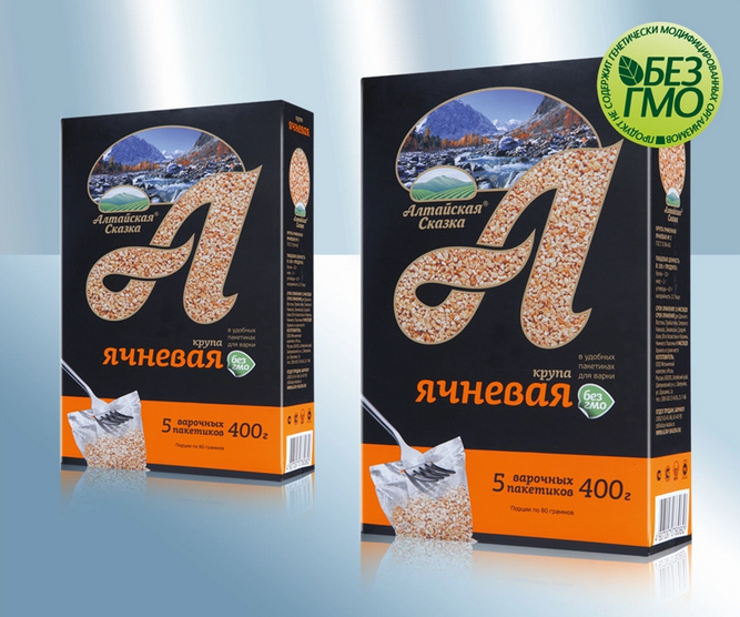 Fine-ground barley (boil-in bags), 400g/Крупа ячневая (ВАРПАК), 400g