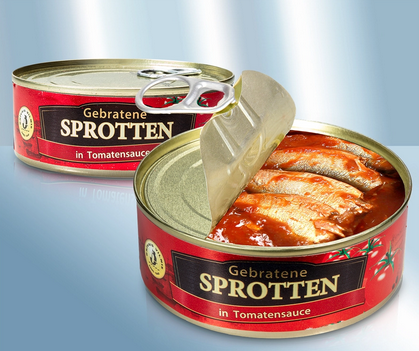 Fried sprats in tomato sauce, canned, 240g/Килька в томатном соусе, обжаренная, 240g