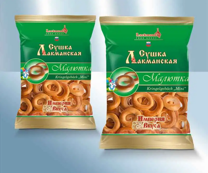 Ring-shaped cracknels Mini, 300g/Сушки Малютка, 300g